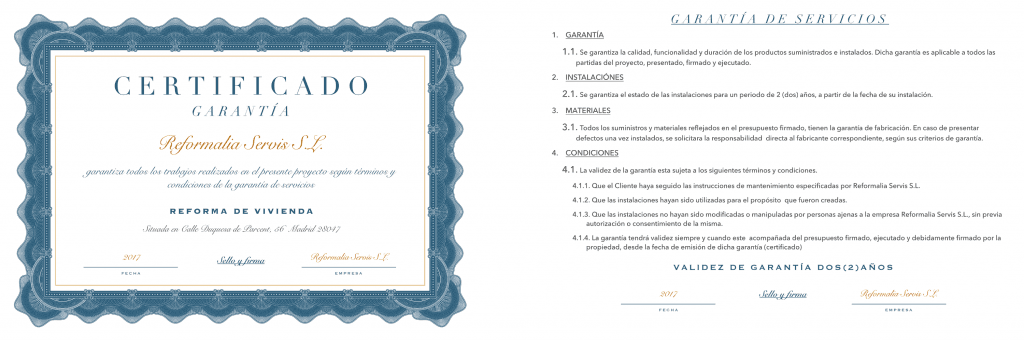 certificado-garantia de servicios garantía de servicios